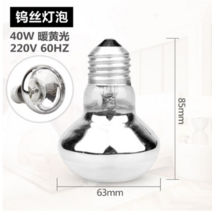 난방등 욕실난방기 램프 히터 램프 275W 적외선 가정용 화장실 욕실 전구 난방등, T09-40W텅스텐 필라멘트 중간 조명램프 거품