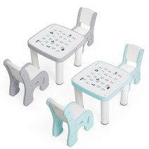 아이팜 All new 마시멜로 책상의자 세트 영어 유아책상, 민트