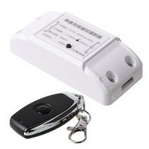 AC 85V-250V 조명 무선 원격 제어 스위치 전기 차고 도어 릴레이 수신기 및 433MHz RF 리모컨