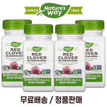 (1+3) 네이쳐스 웨이 붉은 토끼풀 레드 클로버 RED clover 400mg 100 베지 캡슐 4팩