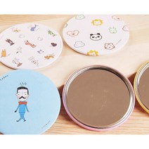 민스리빙 원형 손거울, 랜덤발송, 50개