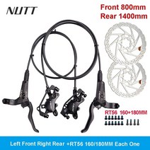 nutt 유압 디스크 브레이크 세트 160 180mm 오일 브레이크 로터 캘리퍼스 자전거 브레이크 디스크 키트 shimano sram avid용 자전거 액세서리 시마노, a2 l-f r-r rt56 180