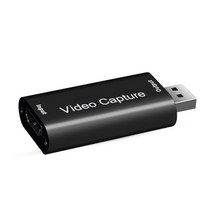 이지캡쳐USB 3.0 2.0 4K 60Hz 비디오 캡처 카드 HDMI 호환 그래버 레코드 박스 PS4 DVD 캠코더 카메라 레, 01 USB 2.0 Black