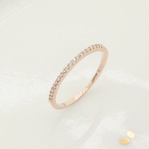 14K18K 레이어드 데일리 큐빅 기본 반지