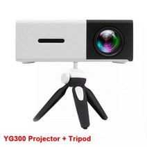 YG300 Pro Portable Mini Projector LED Supported 1080P Full HD Beamer 35mm Audio HDMI USB Video Proje, Black add tripod_미국 플러그