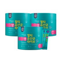 [라이프케어] 멀티 프로바이오틱스 생유산균 1.5g x 100포 3박스 / 모유유래유산균, 300개