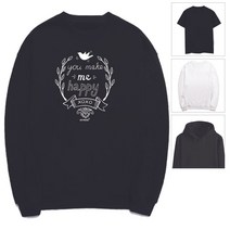 메이크 미 해피 happy XOXO 레터링 Lettering 후드티
