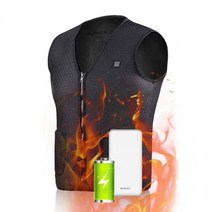 낚시 캠핑 온도조절 발열조끼/ 세척가능/ 브이넥 USB조끼