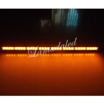 경찰 led 조명 86cm 비상 위험 스트로브 바 자동차 그릴 깜박임 경고 램프 안전 스코프 앰버 레드 블루, 레드 앰버 블루, 09 all amber
