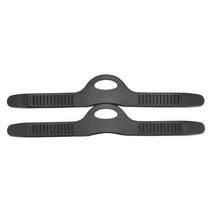 스쿠버 다이빙 스노클링을위한 2Pcs 다이빙 스트랩 교체 다이버 장비 밴드, S 34.5cmx2.6cm, 고무, 검은색