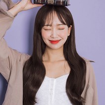 가발매니아 붙임머리 파워 3피스 헤어피스 내츄럴C컬, 내츄럴브라운, 1개