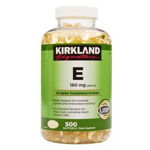 커클랜드시그니춰 E 180mg 소프트젤, 500개입, 1개
