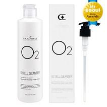 [닥터휴나셀] 오투셀 클렌저 300ml (펌프증정) 산소폼클렌저 저자극클렌저 약산성, 1개