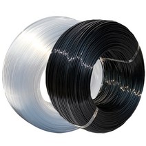 플라스틱 스틸 와이어 고강도 철끈 비닐하우스 인장줄, 검정 2.0x2500m 20kg-S83