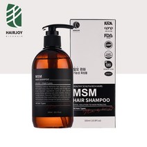 HAIRJOY (FDA등록) 헤어조이 MSM 탈모 샴푸 320ml 1+1 KFDA 탈모완화기능성샴푸, 1개