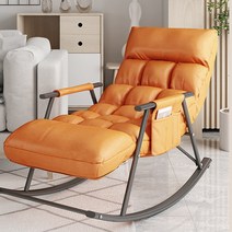 편한 의자 고급 흔들 안락 스윙 체어 1인용 러브 거실, 면/린넨Asce베이지보관가방보내기