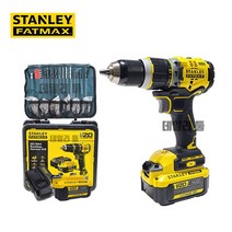 스탠리 팻맥스 20V 충전해머드릴 SBD721M2K 배터리2개 세트 + 100pcs 비트세트, 1개