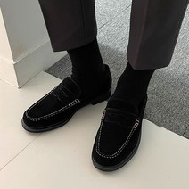 조군샵 조군샵 비셀루 스웨이드 스티치 로퍼_S1220