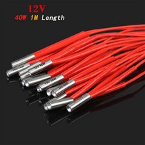 3D프린터부품 3DSWAY 3D 프린터 부품 12V/24V 40W 히팅 파이프 세라믹 카트리지 히터 튜브 6*20mm 1M 2 M, 01 40W 1M 1pc_01 12V