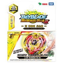 베이블레이드 버스트 갓 B-103 부스터 스크류 트라이던트.8B.Wd 배틀팽이, 혼합색상