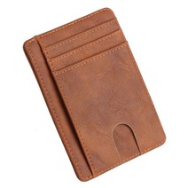 슬림 한 RFID 차단 가죽 지갑 신용 ID 카드 홀더 지폐를 케이스 UNI를위한 돈