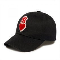 MLB 미국정품 하트 언스트럭쳐 볼캡 NY 블랙