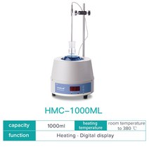 JOANLAB-공식 스토어 1000ml 디지털 전기 가열 맨틀 자기 교반기 실험실 장비 열 조절기 110v ~ 220v 포함, 07 HMC 1000ml_03 AU 플러그