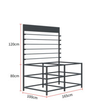 자동차 시트지 거치대 필름 행거 걸이대 랩핑 선반 진열대, 블랙테이블B팩배송/판자 유리 미포함