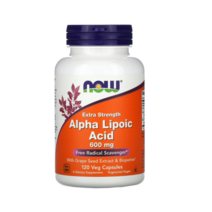Now Foods 알파리포산 엑스트라 스트렝스 600mg 베지 캡슐 120정