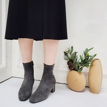 [구두모모] 도로시 골드힐 기모 앵클부츠(5cm)