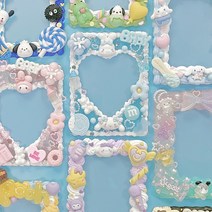 데코덴 생크림본드 탑꾸 탑로더 포토카드 포꾸 파츠 재료 꾸미기 만들기 세트, 1개, 21.블랙 리본 곰돌쓰