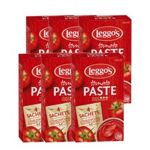 레고스 토마토 페이스트 트리플 콘센트레이트 50g 4팩 Leggos Tomato Paste Triple Concentrate Sachets, 6팩
