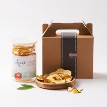 사과를 통째로 말린 사과칩 2병 선물박스, 벌크포장30g 3개