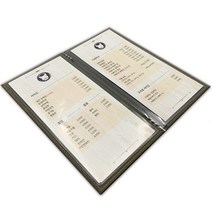 을지메뉴 모던아트 M사이즈 고급 메뉴판 제작, 1개, 모던그레이 M_10page(5장)
