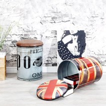 짐 넣는 드럼통의자 깡통의자 고기집 술집 식당의자, AB