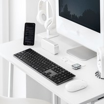 라이프썸 슬림 블루투스 키보드(LFS-HA39) 전용 키스킨 3대기기 멀티페어링 저소음 숫자패드 충전형 아이패드 태블릿 키보드, 스페이스그레이