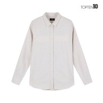 탑텐 [탑텐] 여성 옥스포드 루즈핏 셔츠_MSA3WC2901