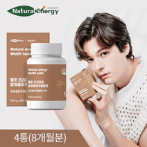 웰핏 발효율피 추출물 프리미엄정 600mg 60정, 8개월분(240정)
