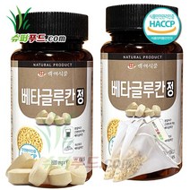 HACCP 식약처 인증 베타글루칸 베타글루칸발효식약청 베타글루칸식약처인증 발효효모 베타글루칸정 (600mg x 90정) + 슈퍼푸드.com 연자육 티백, 2세트, (600mg x 90정 + 1g)