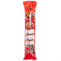 푸치 미니컵캔 고양이 간식 22g, 참치 + 게살 혼합맛, 8개