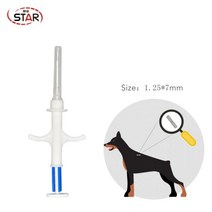 FDX-b 유리 RFID 칩 동물 마이크로 주사기 애완동물 Id 추적 트랜스 폰더 rfid 인젝터 1 25 7mm 10 개, ST-Y01 1.25x7mm
