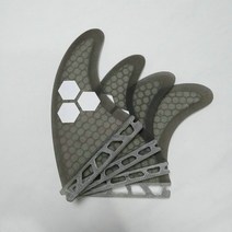 서핑용품 서핑용품 4 pcs 미래 쿼드 서핑 보드 지느러미실내서핑 윈드서핑, 회색