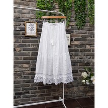 (무료배송) 태슬 방울 레이스 플라워 펀칭 스커트