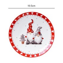 크리스마스 세라믹 산타 클로스 식기세트 접시, 1.7.75 Inch Plate