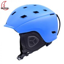 스키헬멧 보드 스포츠 MOON남성과 여성을 위한 초경량 스키 헬멧 가벼운 스노우보드 액세서리 야외, balck with lens, M(55-58CM)