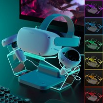 VR 카드보드 풀트래커 스마트글라스 Oculus quest 2 고속 충전 스테이션 독, vr 헤드셋 충전기 d