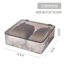 콘센트정리함 보관함 선반 선정리 거치대 NEW PET Transparent Underwear Storage Box Socks Home Closet C, 02 Style 2