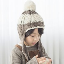 뿌뿌룰루 롱폼폰 귀달이모자