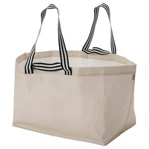 이케아 GORSNYGG 예르스뉘그 장바구니 L 빨래가방 분리수거 타포린백 수납가방, 2P, 라이트베이지 905.041.95