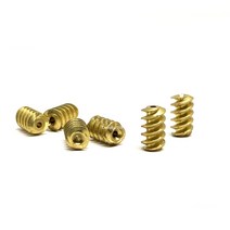 웜기어 베벨기어 감속기 3.8MM 0.98mm 미니 구리 웜 기어 DIY RC 원격 제어 장난감 모터 부품, 01 0.98mm
